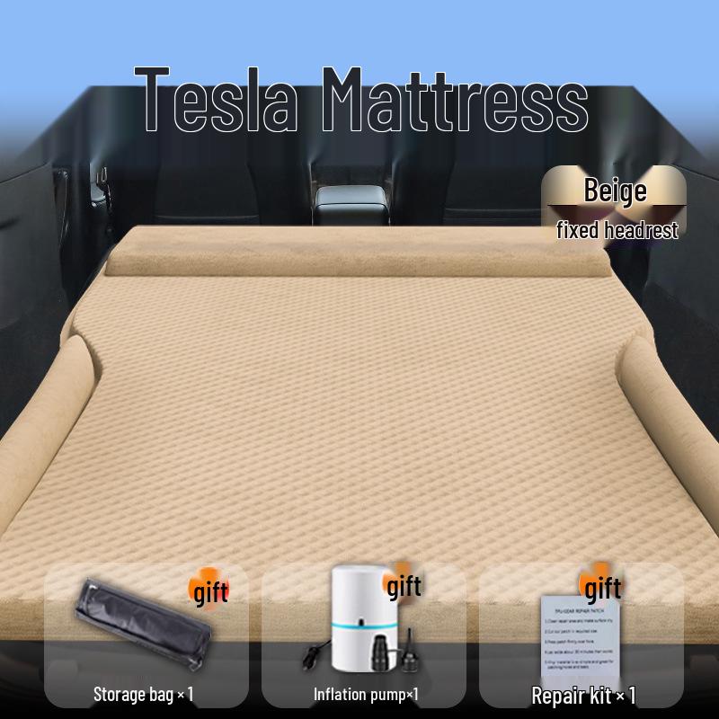 Tesla Model Y Refresh Trunk Mattress: Rear Seat Inflatable Sleeping Pad by Mao Dou Ya.