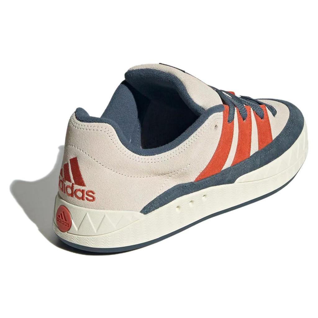 Adidas Adimatic Pohodlné Trendy Protiskluzové Skate Boty s Nízkým Svrškem Unisex Tenisky Bílé Modré Oranžové ID1000