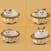 Lovely Simulation Animal Doll Plush Mini Basket Cat Rabbit Dog Kids Xmas Toy