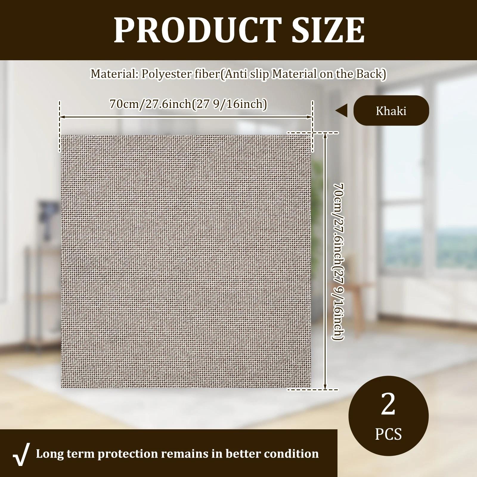 

2Pcs Couch Arm Covers 70x70CM Anti Slip Sofa Armrest Cover Pet Scratch Resistant Recliner Arm Protectors for Home Decoration