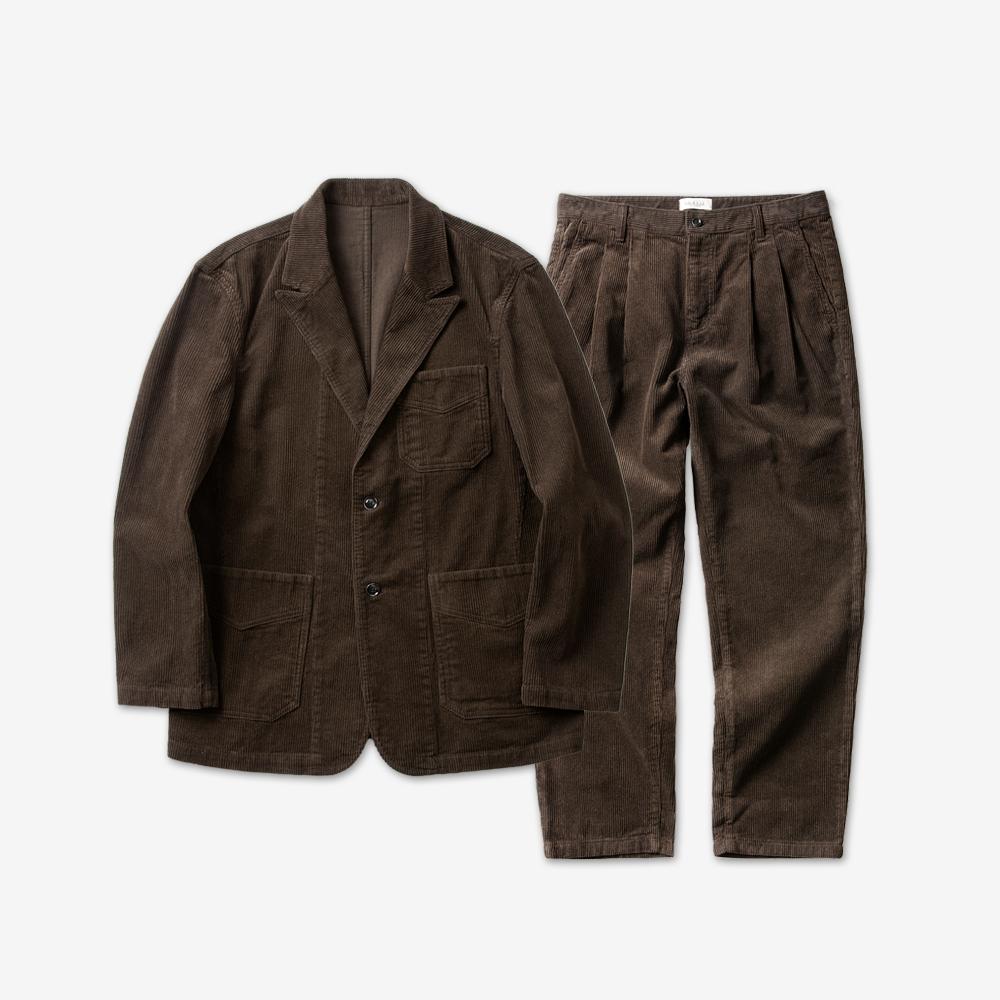 Solti Tura Corduroy Washed Jacket (Brown)