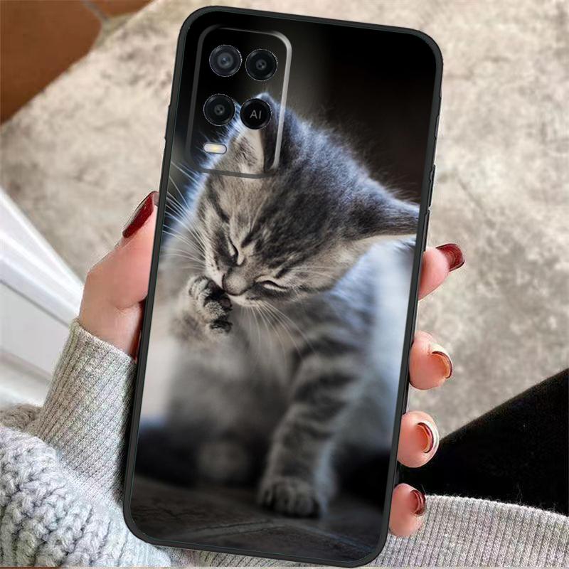 Kitted Cats Cute Case For Oppo A38 A74 A94 A54 A18 A58 A78 A98 A80 A60 A40 A96 A76 A16 A15 A17 A57 A77 A5 Pro