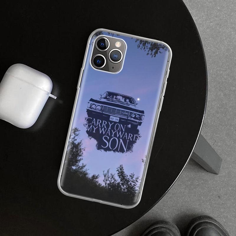 Babaite Supernatural SPN Dean And Sam Phone Case Cover for iPhone 11 12 13 Mini 14 15 Plus 16 Pro Max 17 Air 7 8 + SE Art Custom