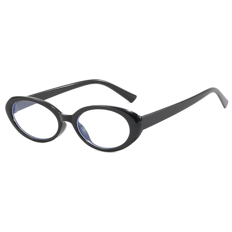

Fashion Oval Small Glasses Frame Women Simple Retro Glasses Optical Anti Blue Light Eyeglasses Frame Simple Elliptical