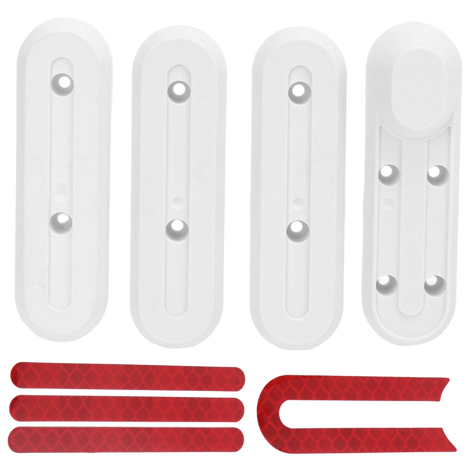 Scooter Wheel Hubs Cover with Reflective Stickers Night Protective Front Rear Wheel Hubs Cover for Electric Scooter
