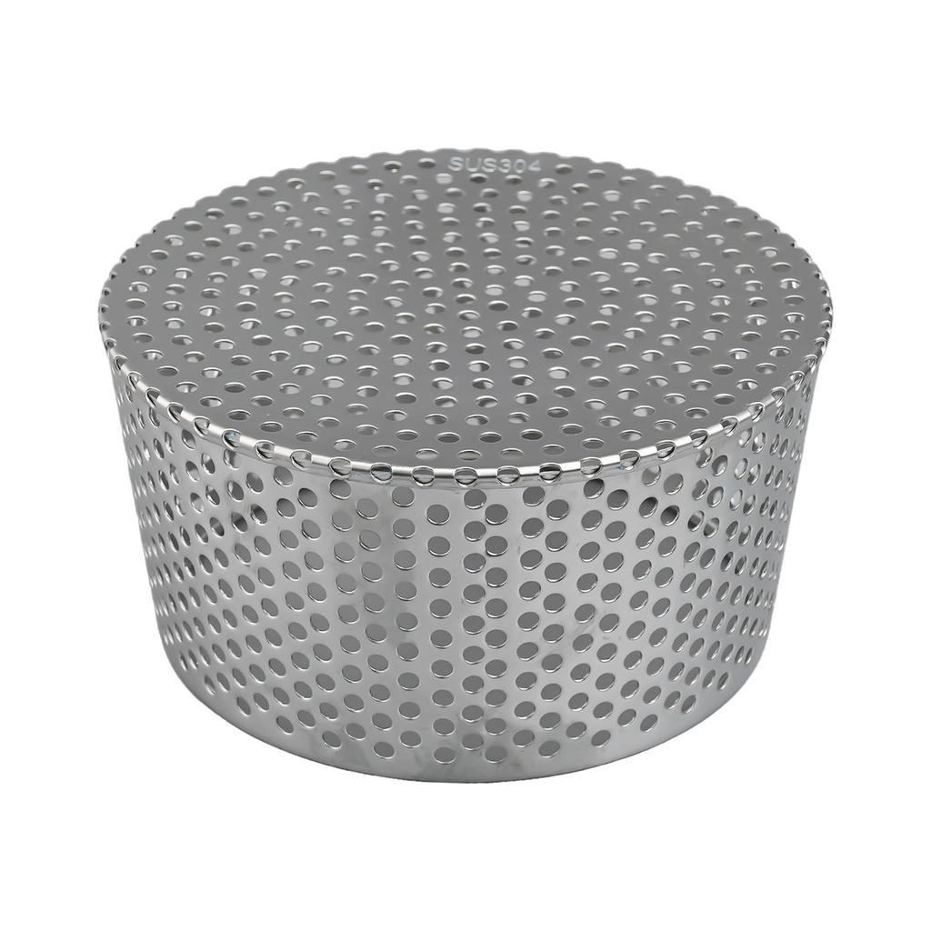 1pcs Rooftop Floor Drain Cover Stainless Steel Anti Blocking For Drainage Outdoor Tools Side Circular Hole Drain Screen Strainer