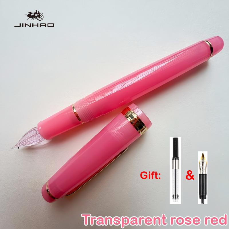 JINHAO 82 Glass Dip Pens One Stroke Two Styles with Fountain Pen Nib Ink Converters Calligraphy Pen Stationery School Supplies