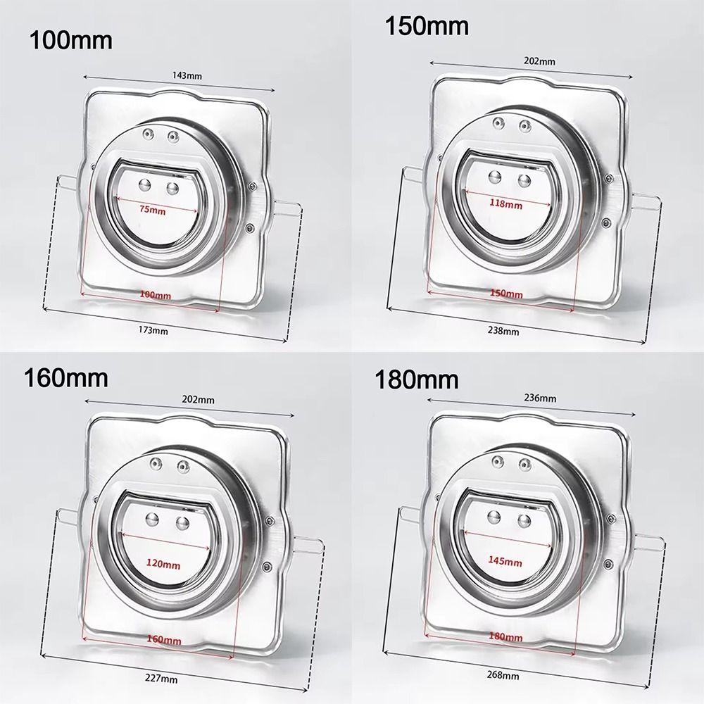 Fireproof Range Hood Pipe Check Valve  Kitchen Fresh Air Ventilation System