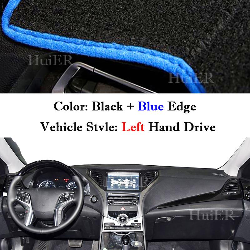 For Hyundai Azera HG 2011-2013 2014 2015 2017 Auto Dashboard Cover Dash Mat Board Pad Carpet Dashmat Anti-UV Mats Accessories