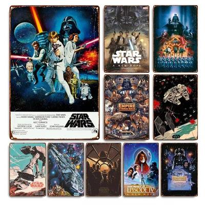 Movie Vintage Metal Sign Retro Cinema Wall Art Poster for Home Room Decor Aesthetic Wall Decoration Plaque Gift for Movie Lovers
