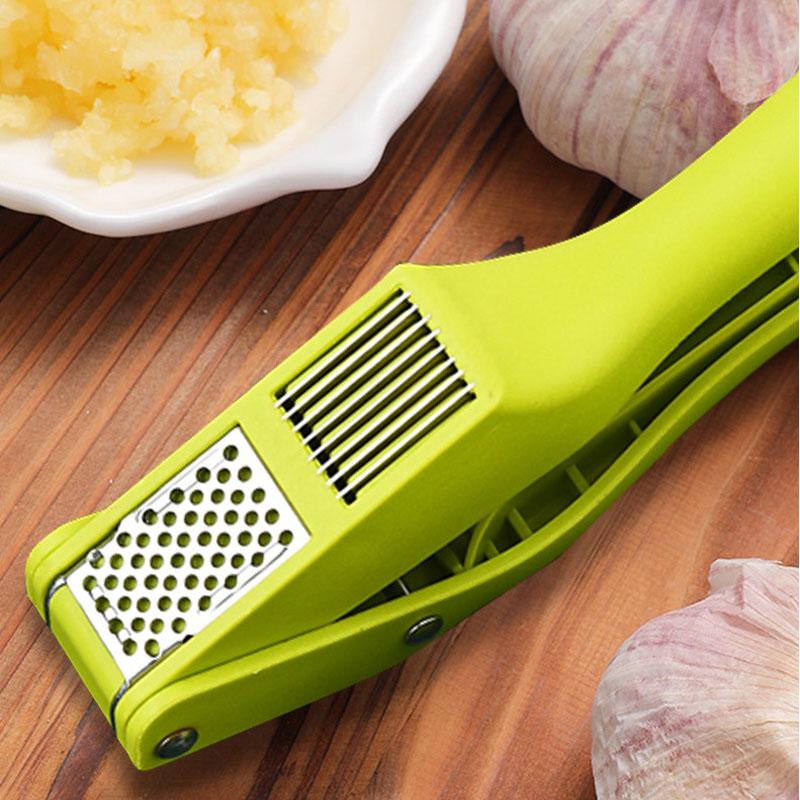 2-in-1 Multifunctional Garlic Press For Pressing Mash Garlic And Sliced Garlic,Vegetable Squeezer For Home Cooking Masher Tool