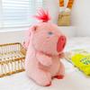 New Pink Capybara Plush Doll Cute Lion Dance Hat Capibara Anime Fluffty Toy Kawaii Plushie Gift for Girlfriend Stuffed Pendant