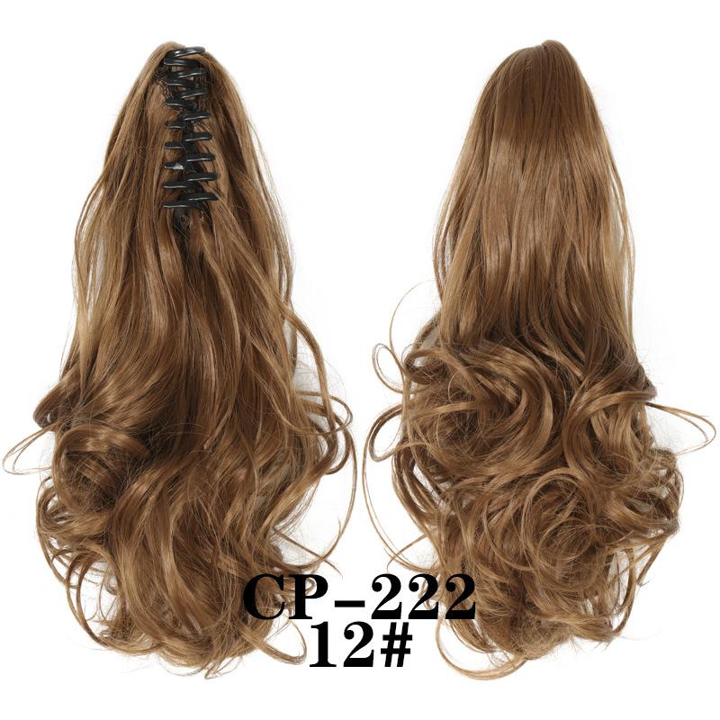 Claw Clip In Ponytail Extension Synthetic Hairpiece Curly Wavy Hair Extension 15 Inch Long Ponytail Hairpieces For Women Girl