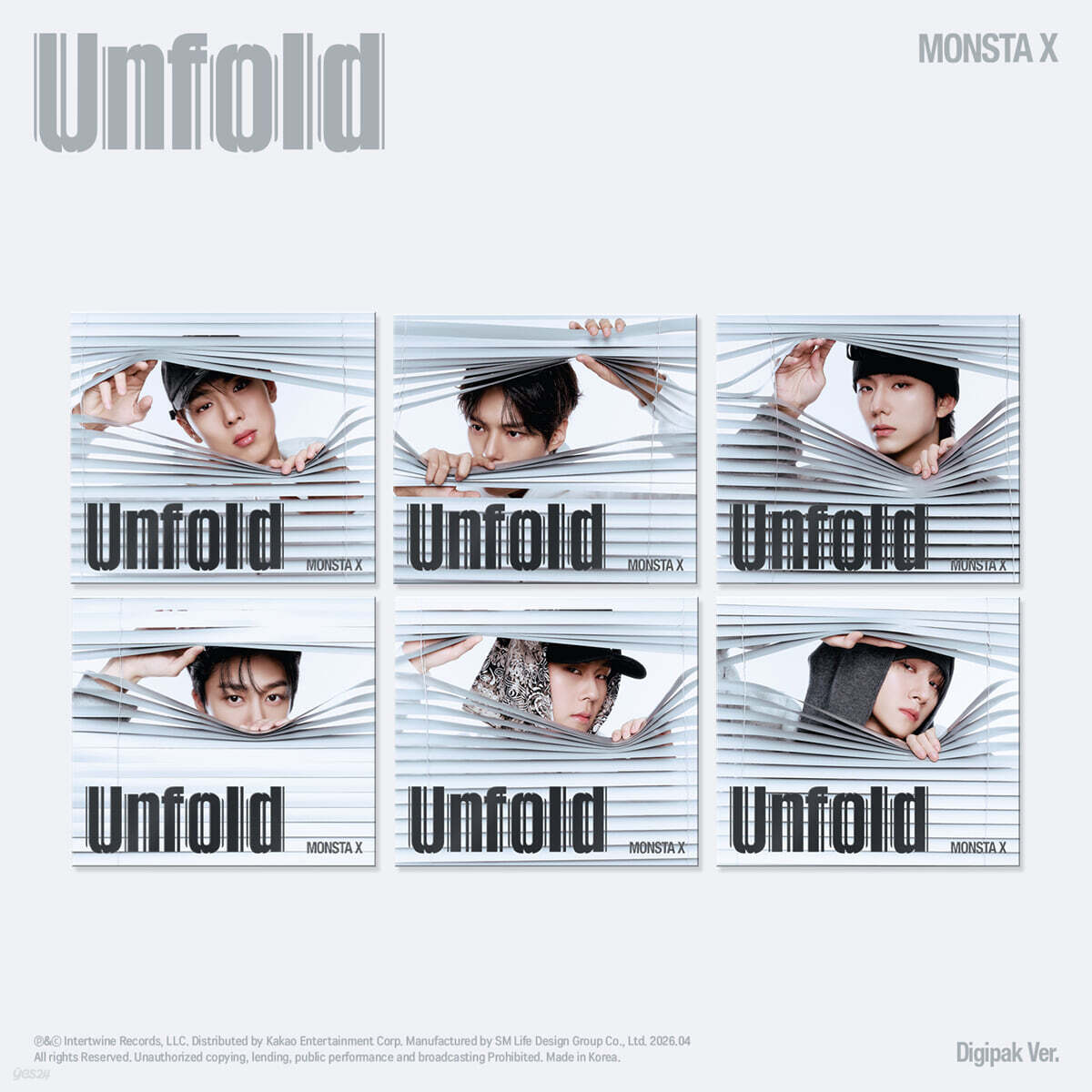 

MONSTA X Unfold Kpop Album CD Photocard Official Random Digipack Version random 1 out of 6