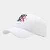 Breast ribbon embroidery soft top cap women's outdoor sports small label letter baseball cap casual hat