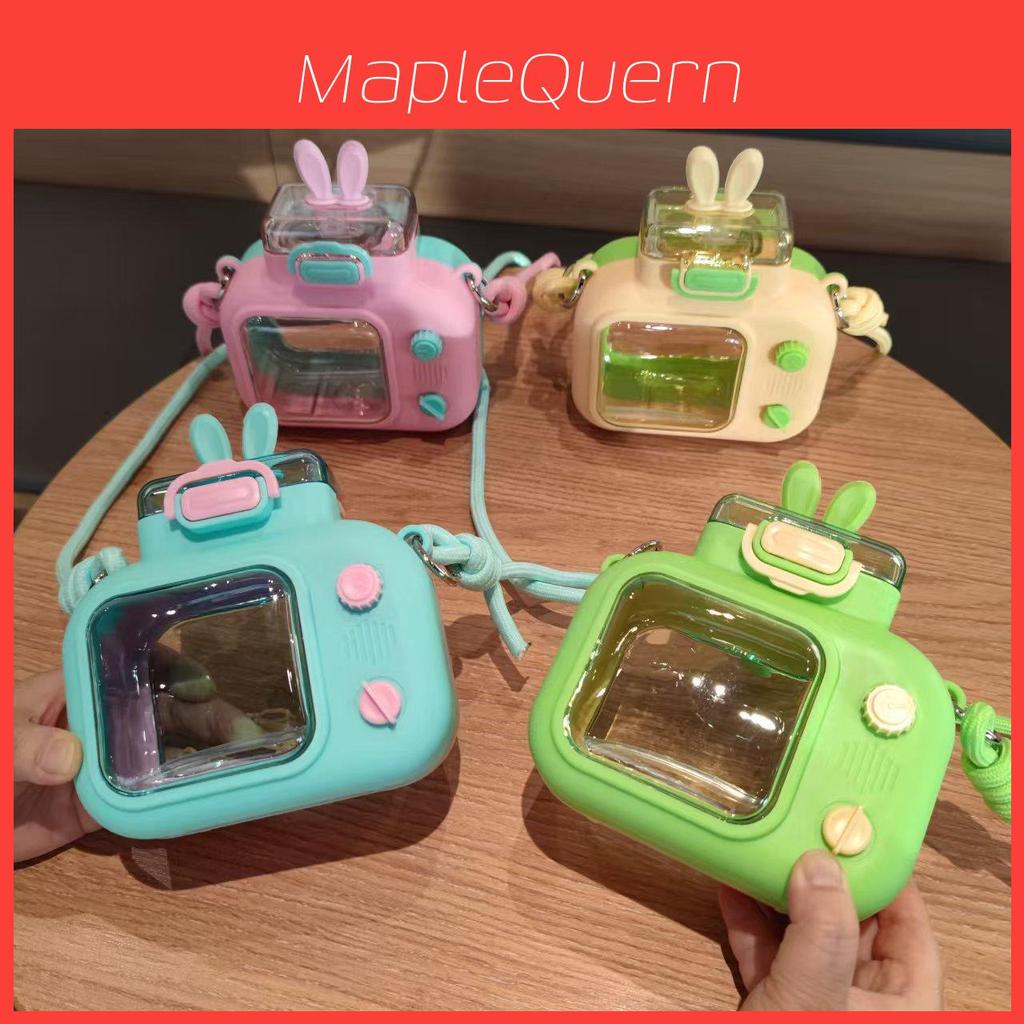 Cartoon Plastic Water Cup With Straw For Kids Outdoor Use Gift For Children