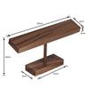 Baskiss Luxury Wooden Watch Stand, Watch Display and Storage for 2-4 Watches, Walnut