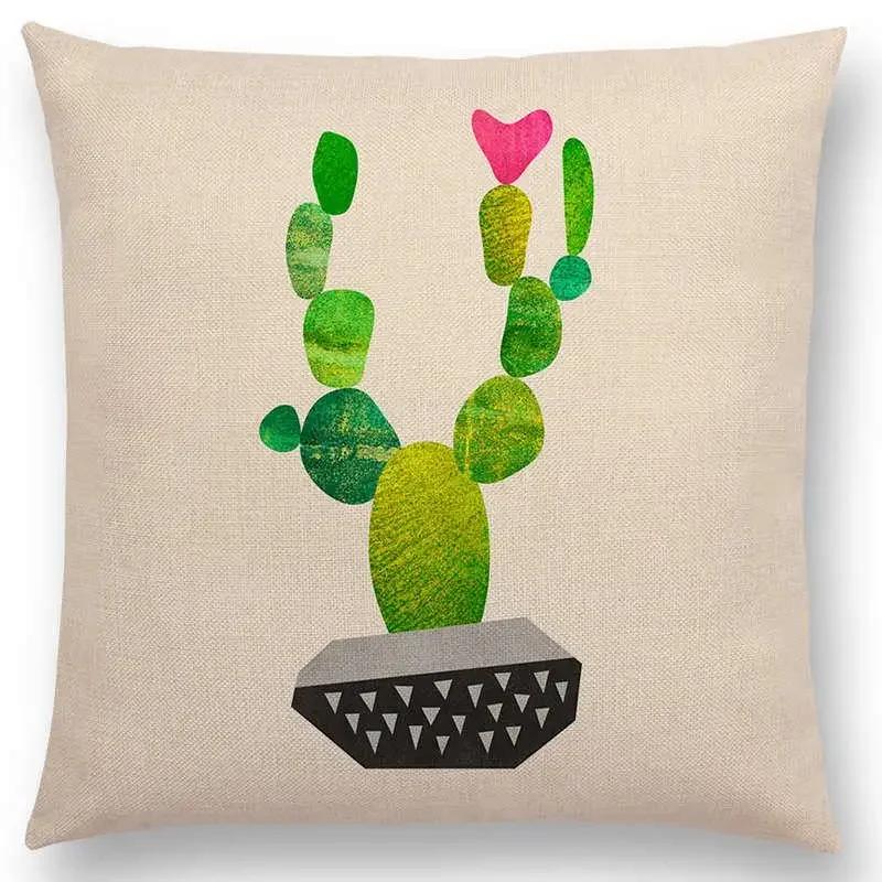 Latest Lovely Happy Cactus Pretty Pineapple Colourful Ice Cream Precious Agate Prints Car Cushion Cover Sofa Throw Pillow Case