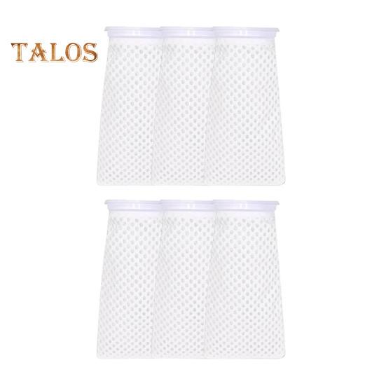 

6/12 шт. 4-дюймовые 150-микронные фильтрующие носки многоразового использования с 3D-сотовым дизайном для аквариумных фильтров для пресноводных соленых аквариумов, прудов, отстойников, переливов 6pcs