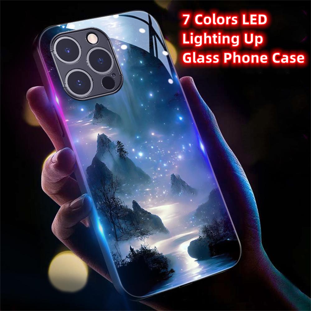 Fairyland Sound-Activated LED Glowing Phone Case – Music Control Light Up Cover for IPhone Samsung