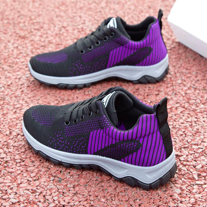 Stepping Shoes Spring New Travel Shoes Comfortable Medium and Soft Sole Running Shoes Couple Sports Shoes