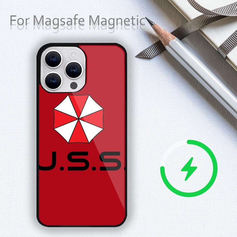 Pouzdro na telefon R-RESIDENT GAME E-EVILS 4 pro iPhone 15 14 13 12 11 Plus Pro Max Magsafe magnetické bezdrátové nabíjení