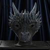 Adjustable Strap Party Costume Dragon Masque for Adults, Halloween Cosplay 3D Simulation Thorn Face Shield Full Festival, Carnival Masquerade