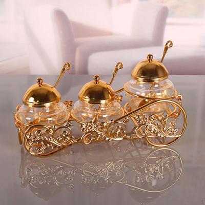 Licht Luxus Gewürz Box Salz Behälter Gewürz Lagerung Würze Topf Zucker Schüssel für