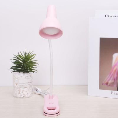 Clip LED Lamp High Brightness Flicker Free Energy-saving Flexible Hose Design Wide Lighting Angle 3000K-6000K Clip LED Desk Lamp Eye-caring Light