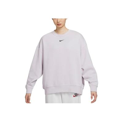 Sports Lifestyle Series Pullover Round Neck Warm Long Sleeve Sweatshirt Women Sweatshirt Purple DD5633-511