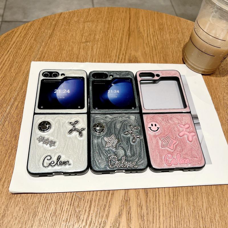 Epoxy Star Puppy Flip Case for Honor Magic V & OPPO Find N3 Flip