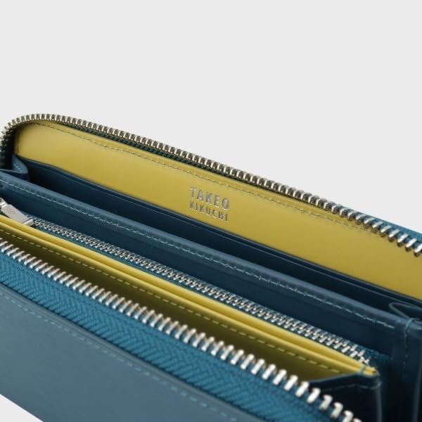 Takeo Kikuchi Ripple Double Stitch 3-Sided Round Wallet, Black (019) 00 (FREE)