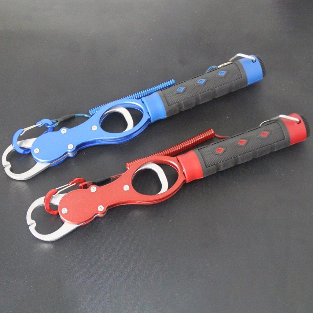 Fischgreifer aus Aluminiumlegierung mit Schuppen-Fischgreiferclip, Fischkontrollklemmen, professionelles Angelkontrollwerkzeug