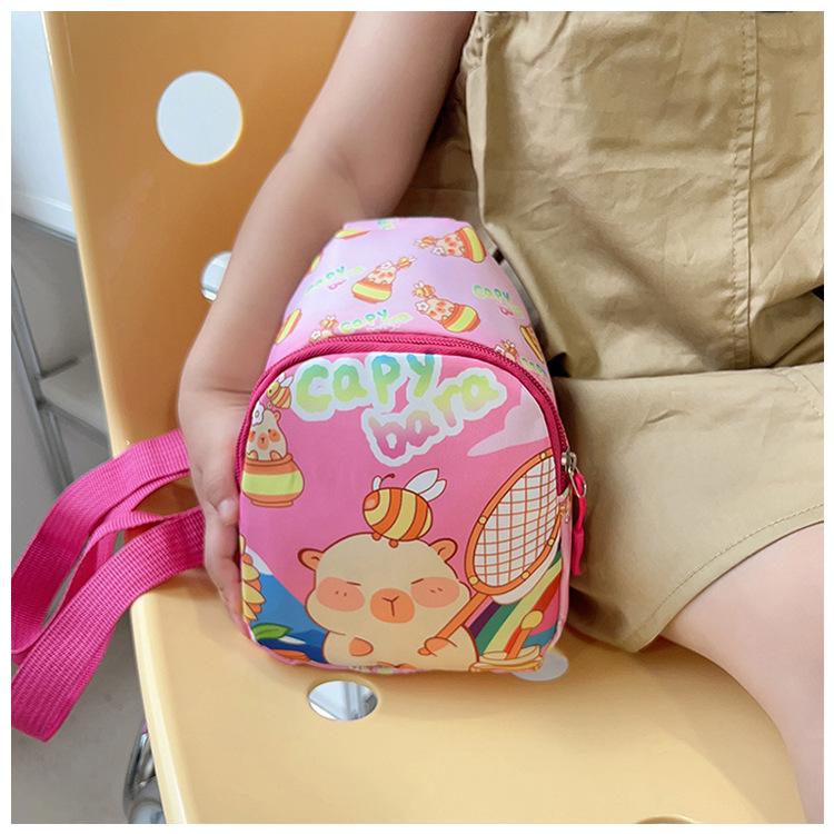 Cartoon Children's Breast Bag 2025 New Casual Change Bag Boys and Girls Outdoor Trendy Messenger Bag