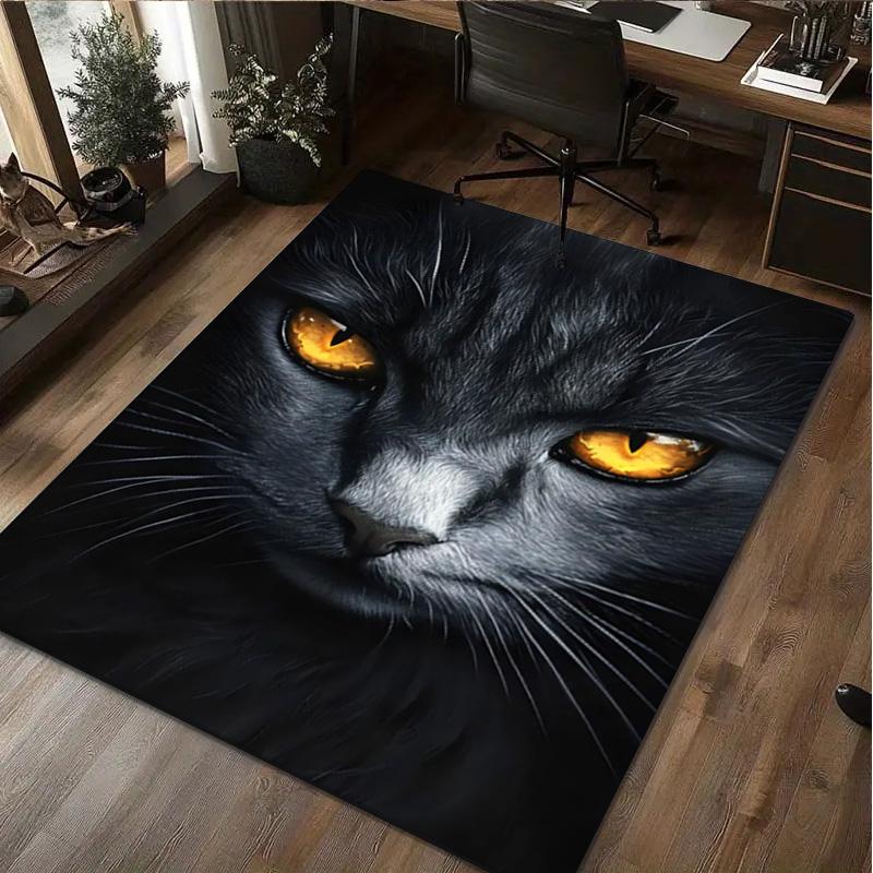 1 Stück Teppich mit Katzenmuster - Heimdekoration Teppich für Wohnzimmer Schlafzimmer Bodenbelag Computerstuhl Bereichsteppich