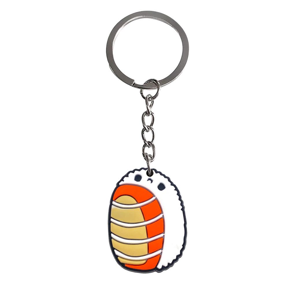 Exquisite PVC Food Keychain: Soft Rubber Pendant for Students - Trendy Small Gift