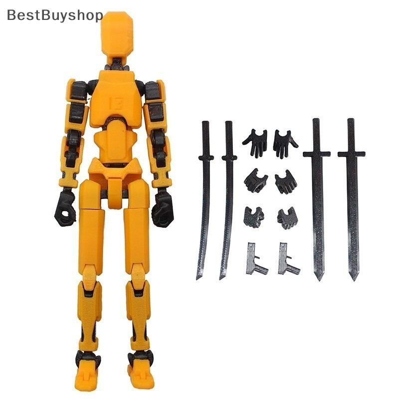 Multi-Jointed Movable Robot 3D Printed Mannequin Toyslucky 13 Dummy Action Figures Toys Gifts Game Gifts Hot Orange