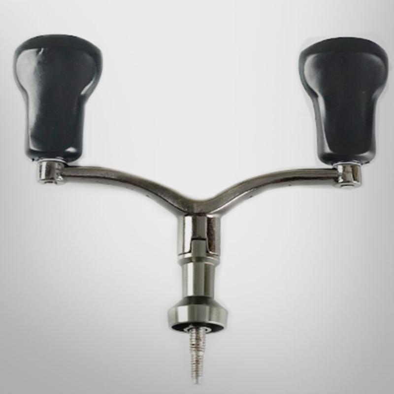 Fishing Wheel Grip Spinning Wheels Fish Wheel Double Shake Handle Cnc Metal Rocker Arm Fit Outdooring Fishing Accessories