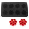 1/8 Cells 3D Raspberry Silicone Mold Flower Design Food-Grade Silicone Baking Cake Molds DIY Heat-Resistant Dessert Baking Tools