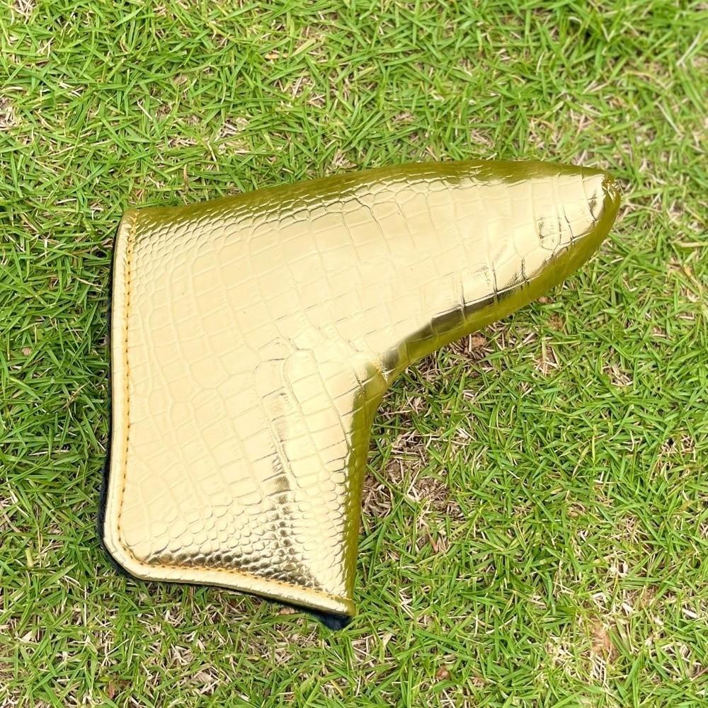 Thickened Padding Golf Putter Headcover PU Leather Putter Head Cover Golf Club Storage