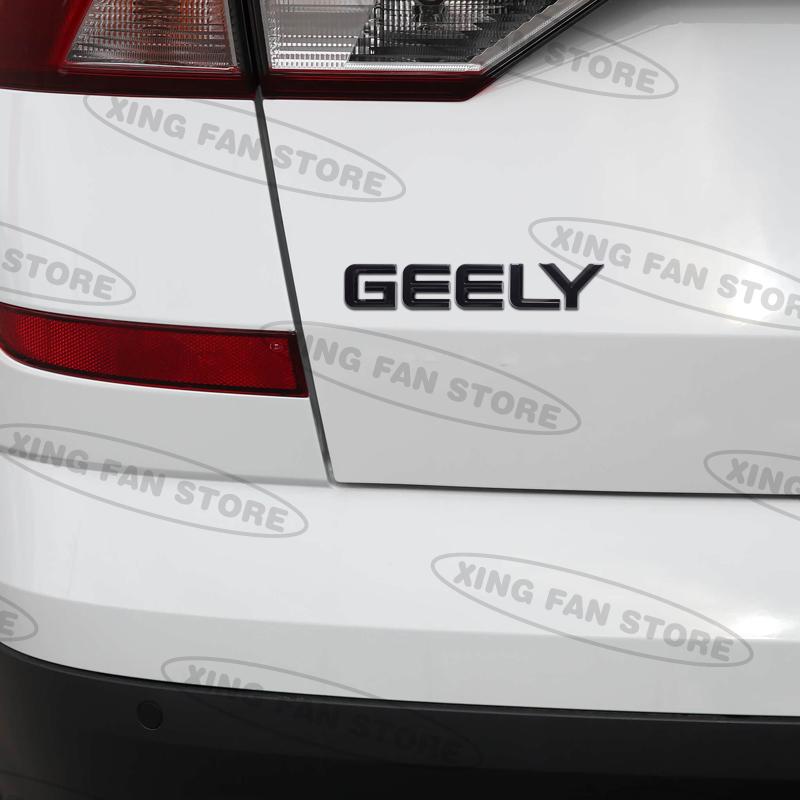 Auto Styling For Geely GX3 Manjaro Tugella Azkarra Atlas Pro Coolray Emblem Car Rear Trunk Badge Decal Body Sticker Accessories