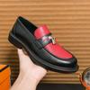 Business Men Loafers Comfortable Stylish Round Toe Small Leather Shoes Men Gentlemen's Office Social Shoes in Sizes 38-46