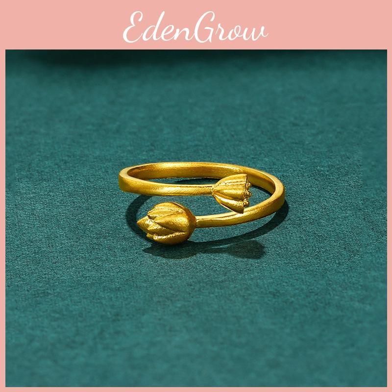 Vietnamese Chic Two Worlds Joy Ring Luxurious Brass Gold Plated Accessory