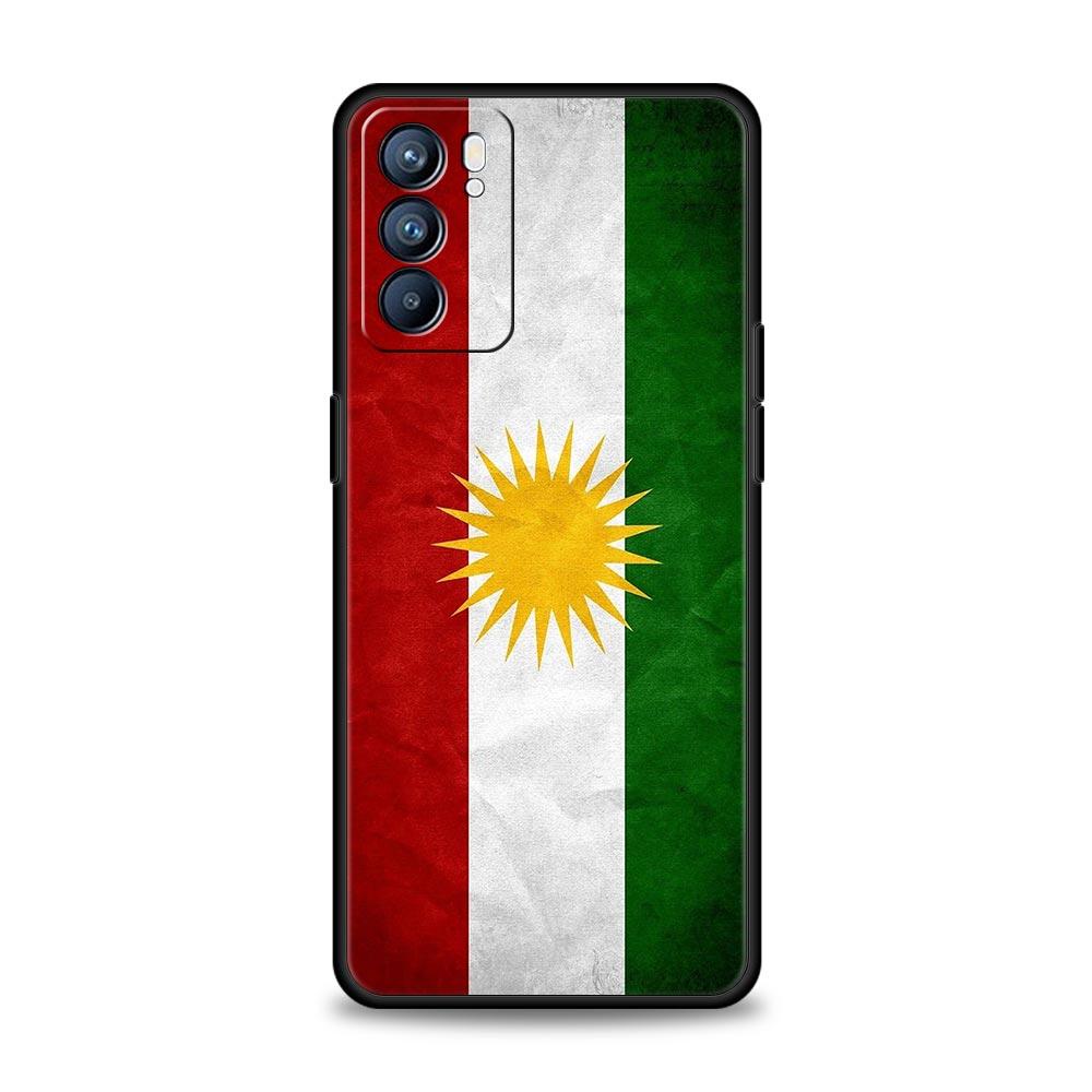 K-Kurdistan Flag Phone Case For Oppo Reno13 Reno12 Reno11 F Reno10 Pro A54 5G Find X5 A53 A52 A9 A17 A78 4G A79 A80 A98 Cover