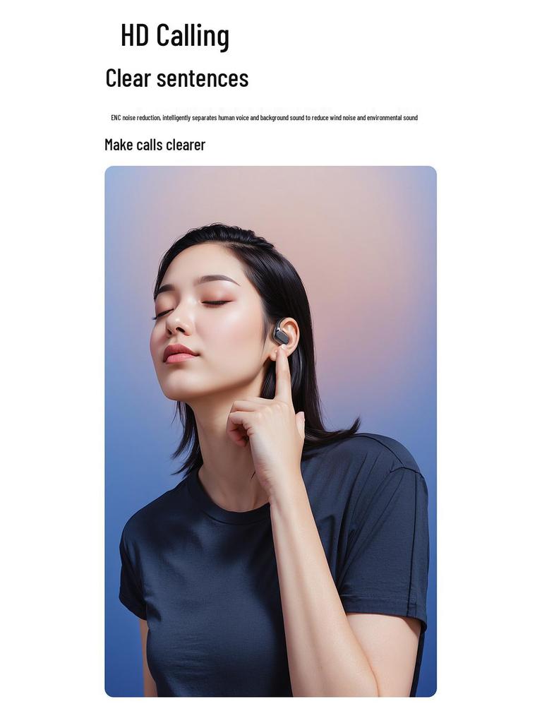 2025 Q26 Wireless Bluetooth Earphones: Long Battery Life, Sporty Ear-Hook Design, Air Conduction Technology