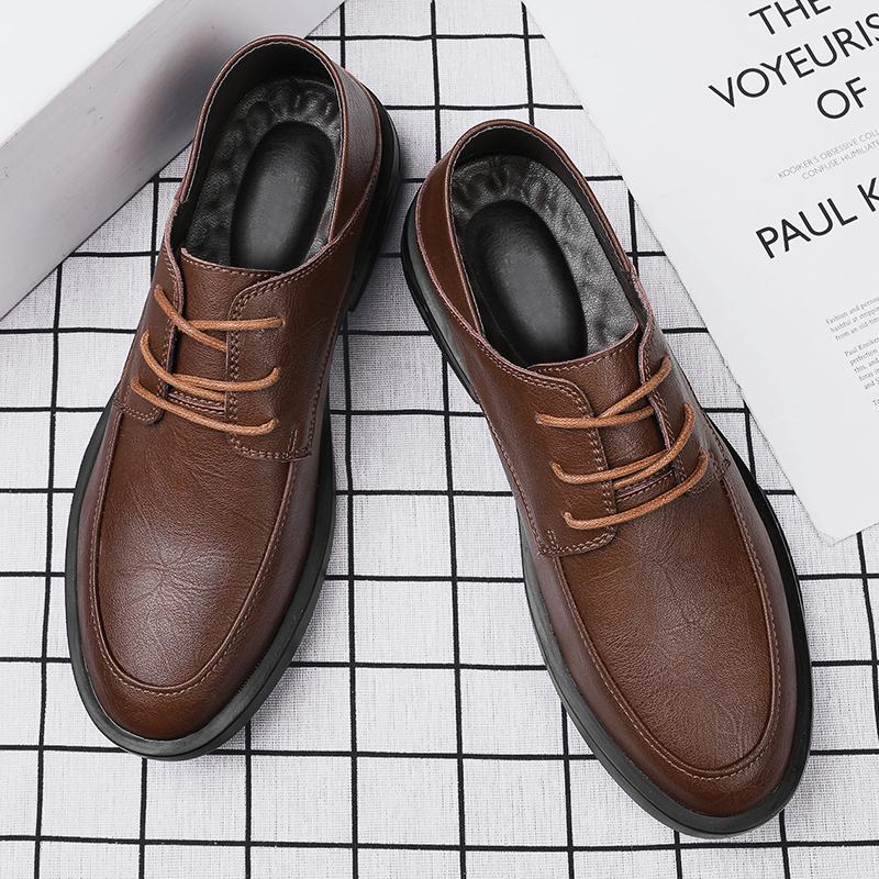 Formal Leather Shoes for Men Lace Up Oxfords Shoes New Arrival Male Wedding Party Footwear Casual Business Shoes Men Dress Flats