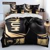 3D Boxing Gloves Boxer Fight Comforter Bedding Set,Duvet Cover Bed Set Quilt Cover Pillowcase,King Queen Size Bedding Set Adult