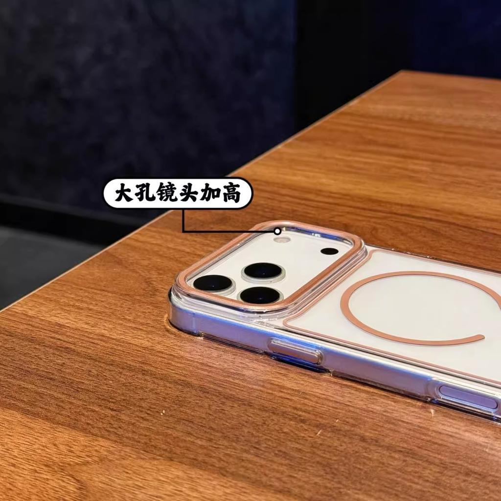 Applicable To iPhone11Promax Transparent Thin Ring Magnetic Mobile Phone Case Apple 11 Ultra-thin High-end PC Anti-drop Sheath