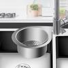 Nerezový labuťový dřezový sítkový koš Kuchyňský dřez Odpad Závěsný filtr Labuť Suchá a mokrá separace Háček Odkapávač