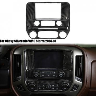 Central Control GPS Navigation Panel Trim For Chevy Silverado/GMC Sierra 14-18